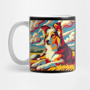 Modern art dog Mug